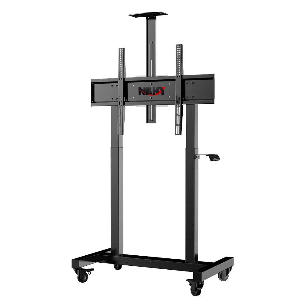 

Electric Dual Motor TV Stand 55-100 Inch Height Adjustable Mobile Cart Max Vesa 900x600mm 220lbs