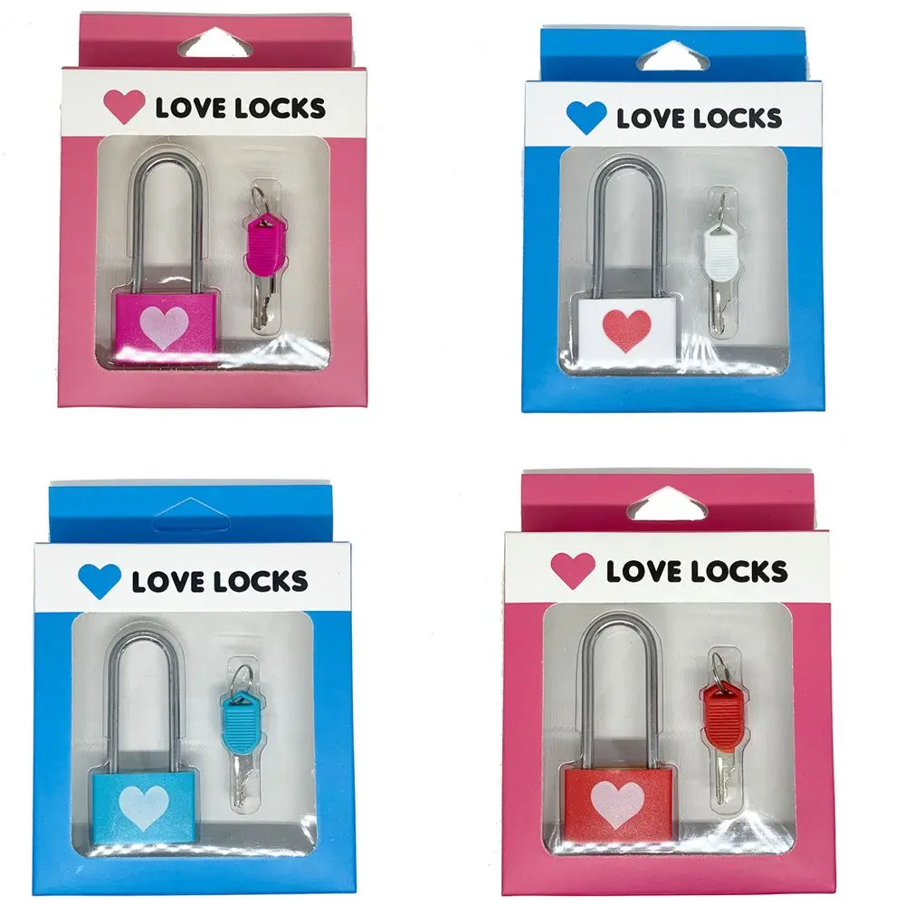 Long Handle Love Lock Door Security Key Drawer Latches Burglar Furniture Suitcase Locker Travel Anti-theft Padlock