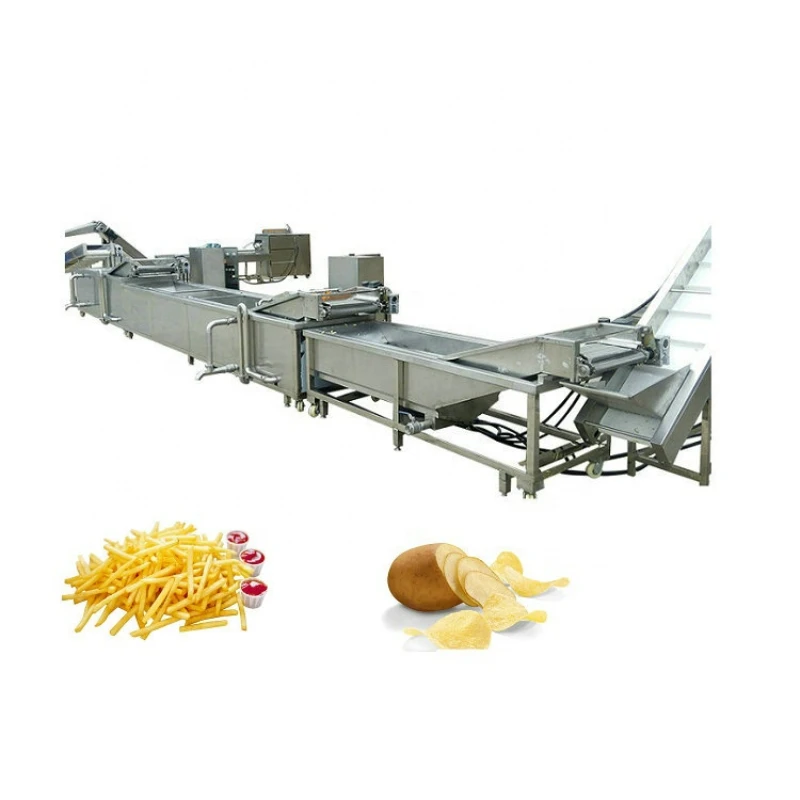 Frozen French Fries Potato Chips Making Machine Production Line With Full Automatic