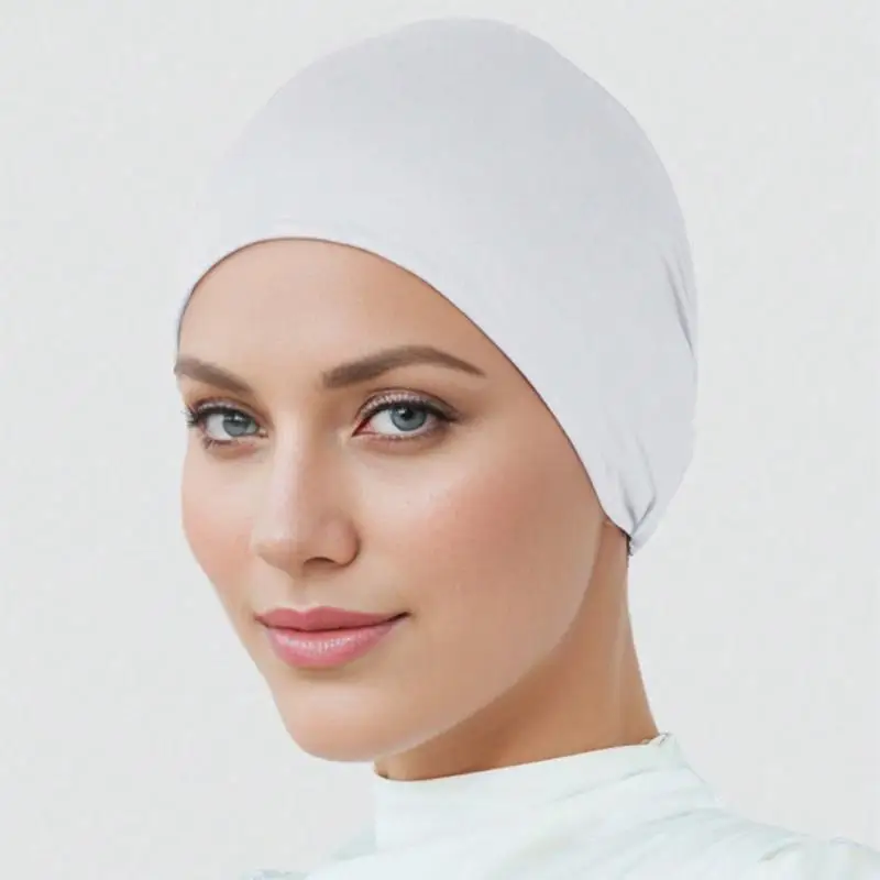 Stylish Wide Solid Elastic Hairband Exquisite Hair Hoop Head Scarf for Muslim Women Gift & Daily Wear