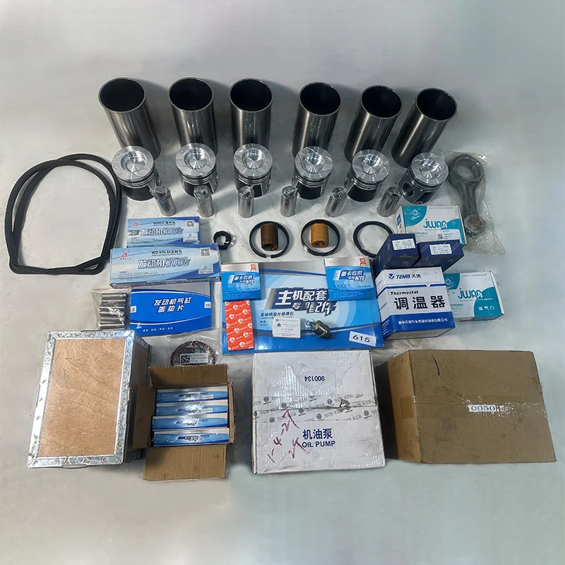 Piezas de repuesto de motor Weichai WP10 WP12 WD615 WD618 Kits de reparación de revisión de revestimiento de cilindro de pistón para camión Faw Sinotruk Howo
