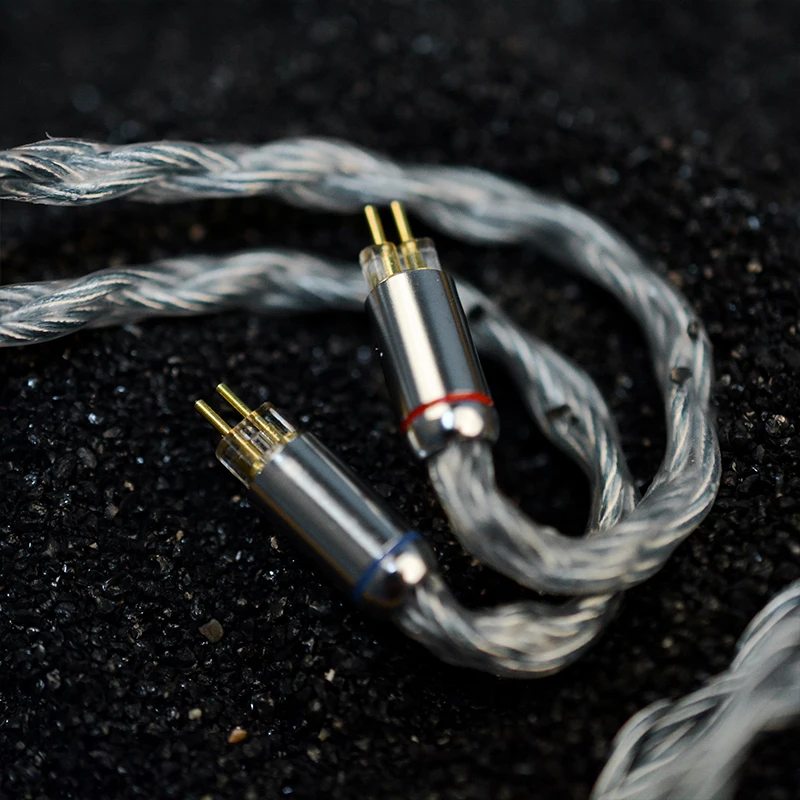 NiceHCK BlueCat HIFI Cabo Audiófilo, Banhado a Prata, Prata-Cobre, Fio de Liga Upgrade, 3.5mm, 2.5mm, 4.4mm, MMCX, 2Pin para Blessing3