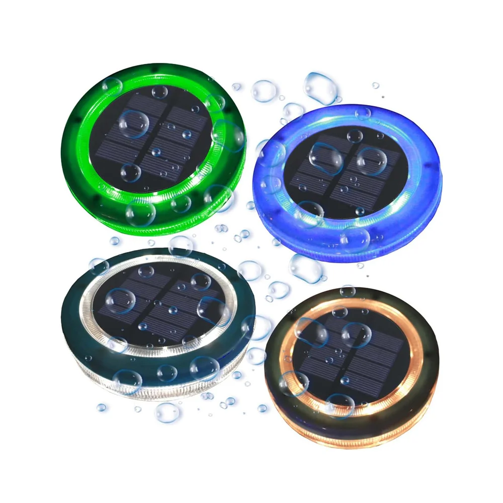 2PC Solar Floating Pond Light IP68 Waterproof Swimming Pool Lamp Outdoor Decoration for Birthday,Holiday,Party