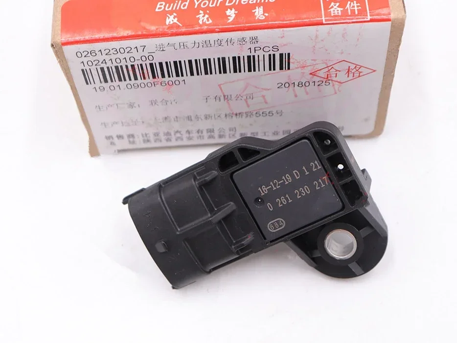 

Intake Air pressure sensor for BYD F6,F3R,G3,M6,L3,F3,S6,G6,G3R,F5 Suri 0261230217
