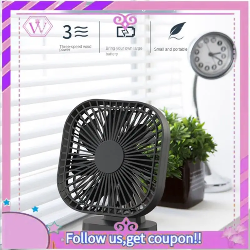 

Latest 1Set 90° Folding Fan Air Circulators Magnet Absorption Silent 3-Speed Strong Wind Black