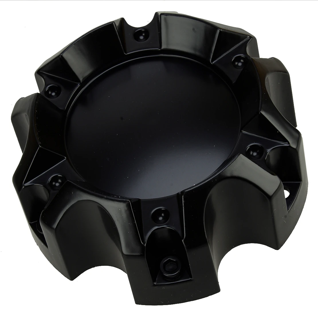 4pcs 6 Lug Car Wheel Tyre Center Hub Caps Protector Rims Matt Black Universal