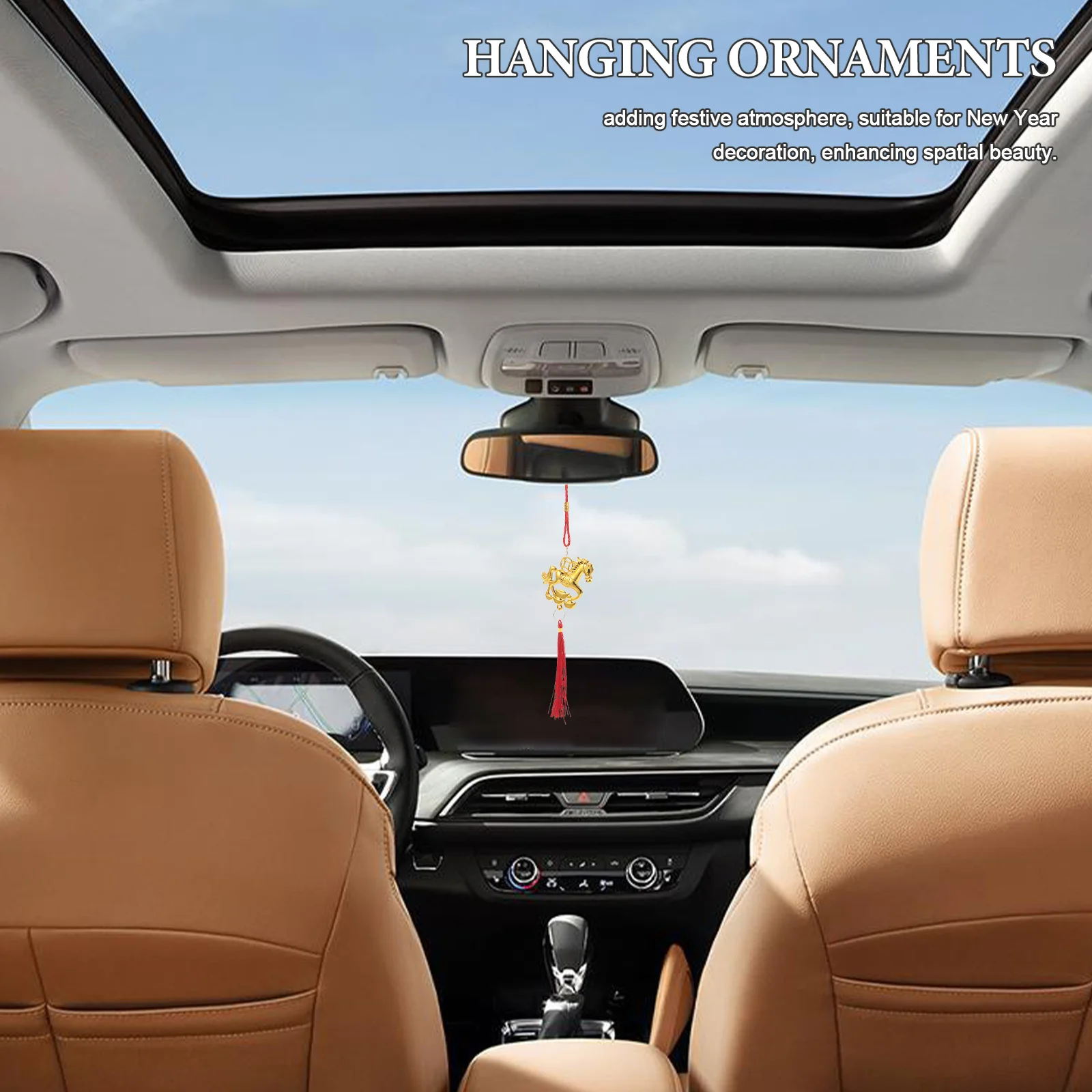 

20Pcs Chinese Zodiac Horse Decorations 2026 Year of The Horse Pendant Lucky Tassel Ornaments Feng Shui Wealth Lunar New Year