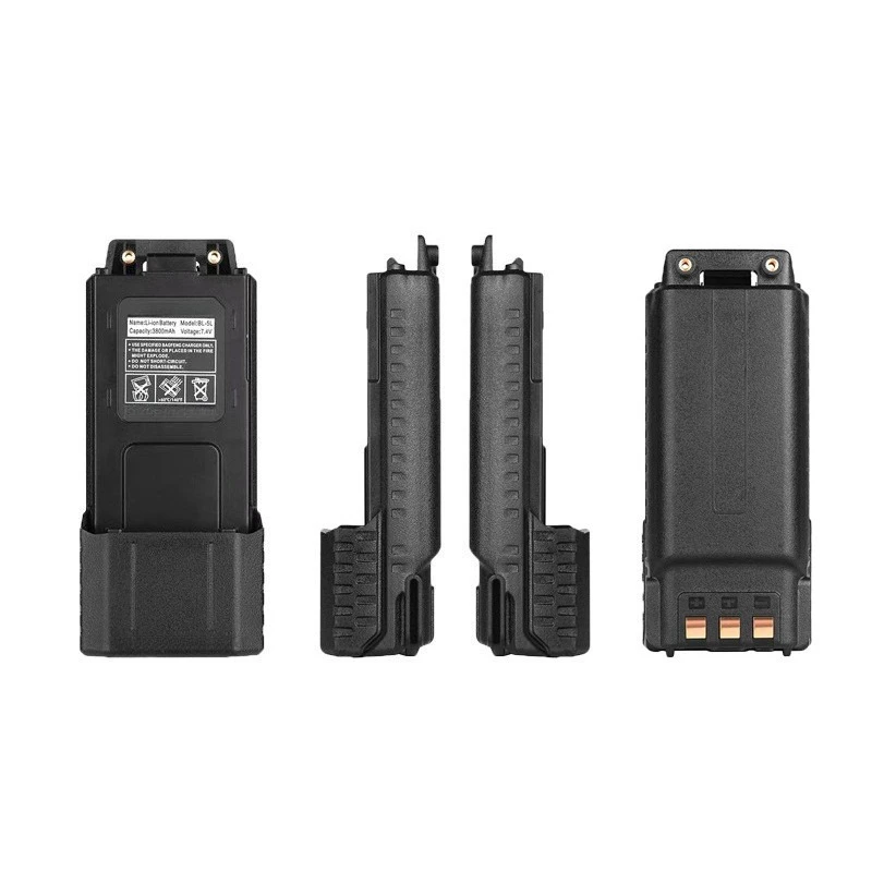 بطارية لاسلكية عالية الجودة UV-5R 7.4 فولت 3800 مللي أمبير في الساعة مع شحن من النوع C لـ Baofeng UV-5RE UV-5RA BF-F8 GT-5R العلامة التجارية الجديدة #4