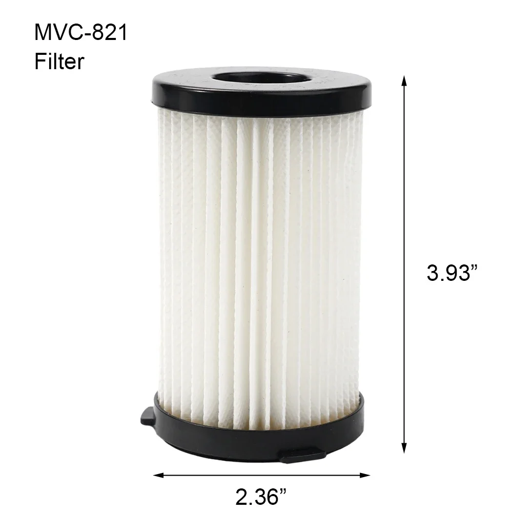 Compatible Filter for Milux Cyclonic Handheld Vacuum Cleaner MVC 821 Riino EVolution V8 V8+ Samu Giken VC185GO