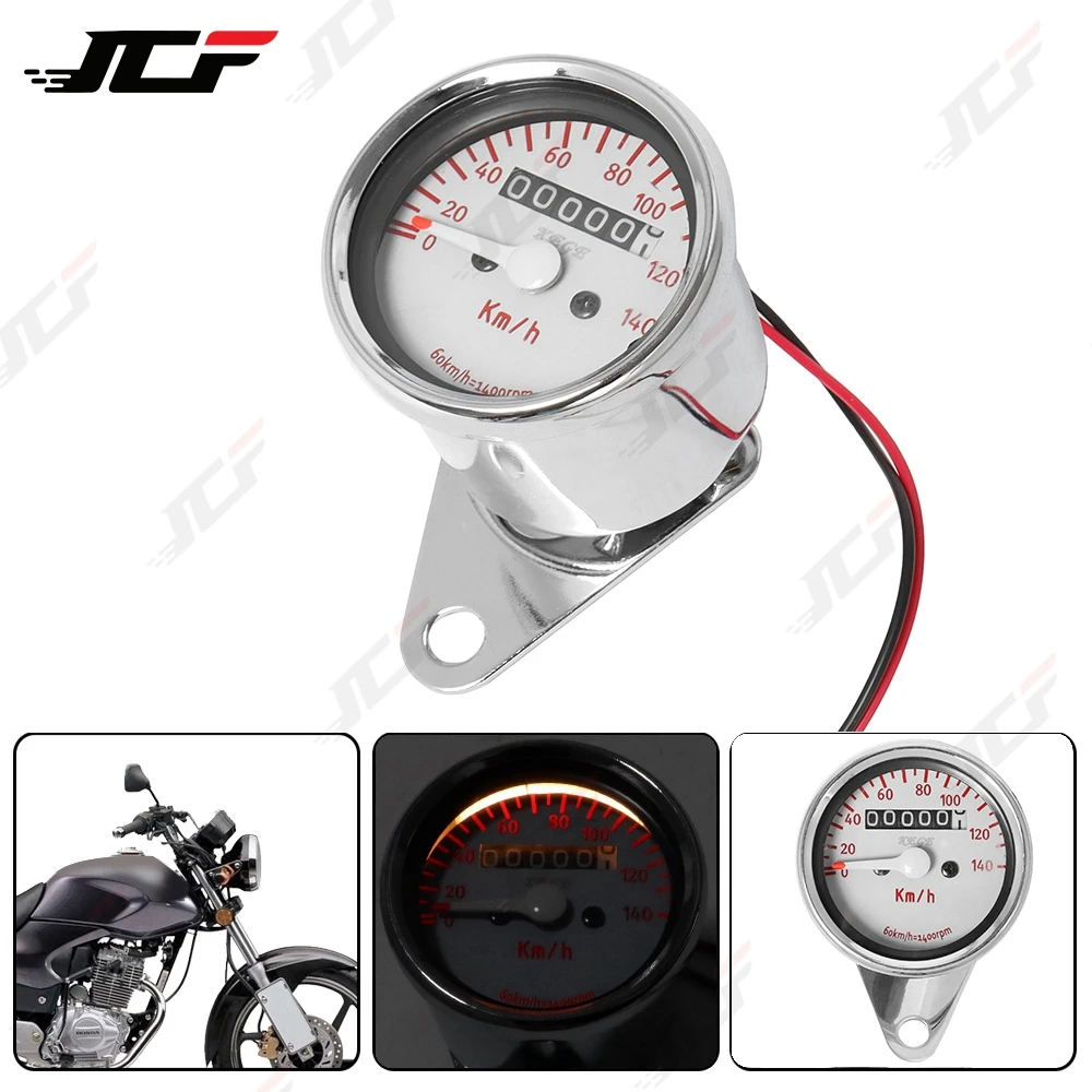 LED Universal Motorcycle Speedometer Odometer Dual Backlit Pit Bike Accessories Display Moto Gauge Quad for Yamaha FZ6 GN125 ...