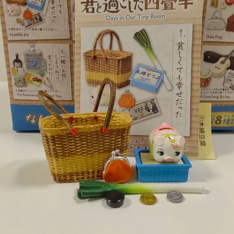 Original Re-Ment Figures Days In Our Tiny Room Petite Sample Blind Box Miniature Scene Candy Toy Ornament Collection Kids Gift