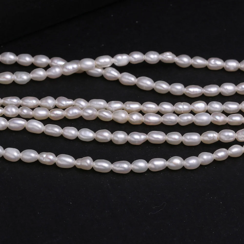 2-3mmAAA High Quality White Purple Pink Pearl Natural Freshwater Pearls Beads for Jewelry Making DIY Necklace Bracelet Accessory