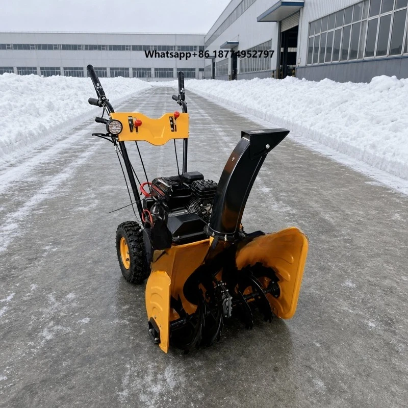 Powerful Self Propelled Snow Blower Engine Wide Clearing Width for Parking Lot Garden and Road Use