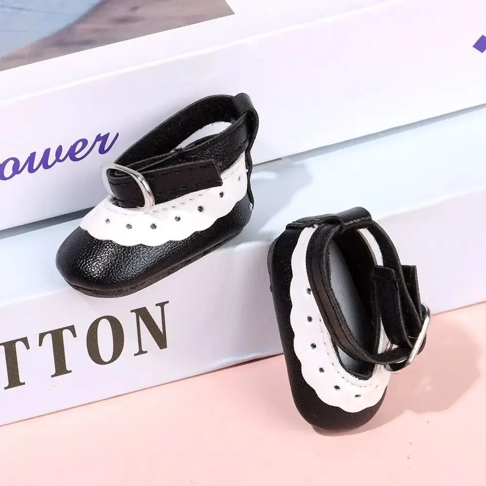 5cm Length 5cm Length Doll Shoes DIY PU Bright Leather Shoes High Top Plimsolls 1/6 Scale Mini Sneakers BJD Doll Shoes