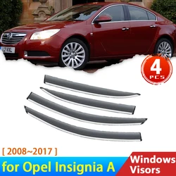 Deflectors for Vauxhall Holden Opel Insignia A MK I 2008~2017 G09 Accessories Wind Shield Car Windowa Visor Rain Eyebrow Guards