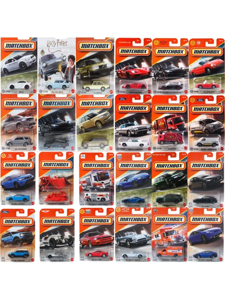 Boîte d'allumettes originale, jouets de voiture pour garçons, véhicule citroën Toyota Celica Prius Honda Civic Ford Anglia Porsche Tesla Fiat Nissan, cadeau, 1/64
