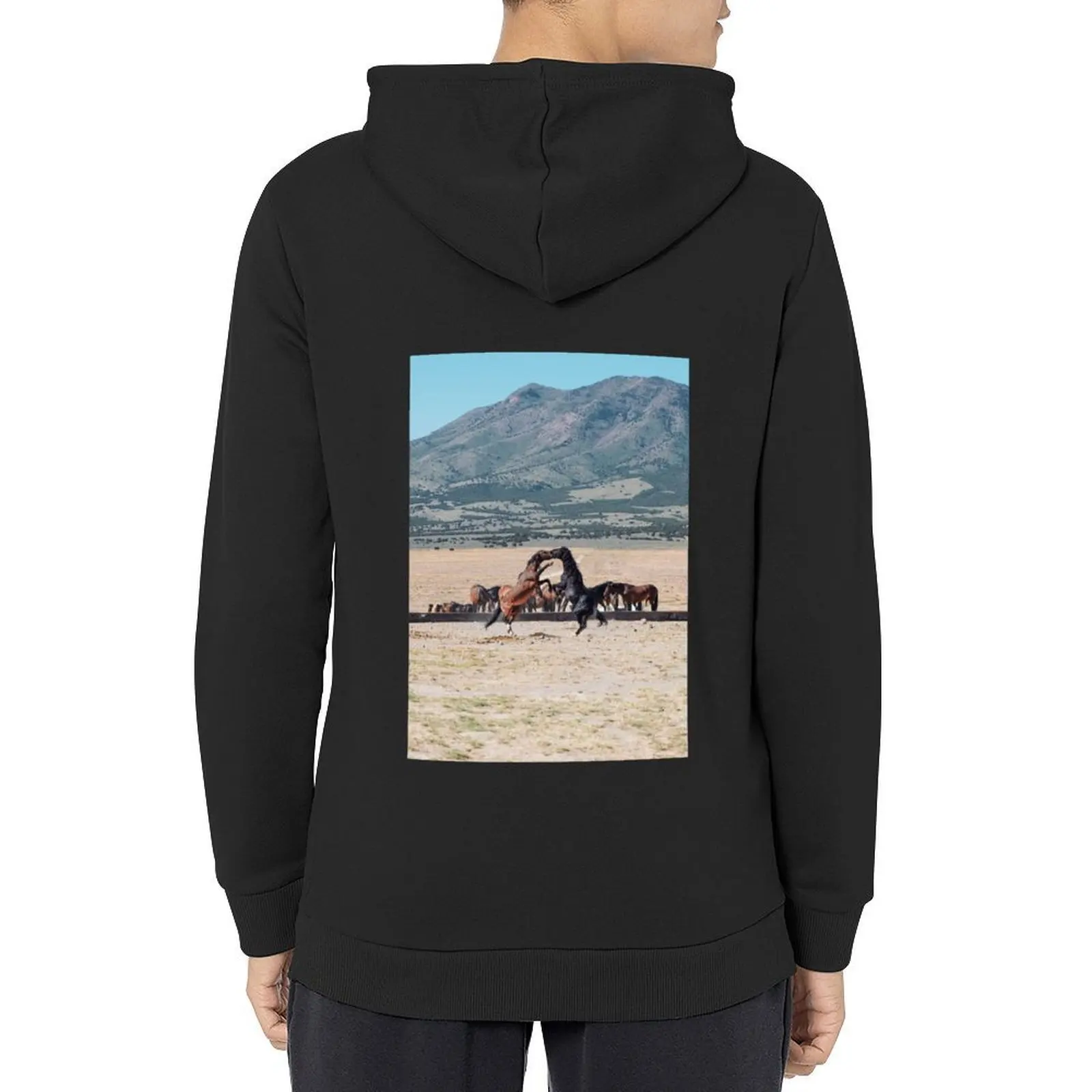 

Onaqui Wild Horses Hoodie fashion men men's sweat-shirt anime clothes men's clothing tracksuits