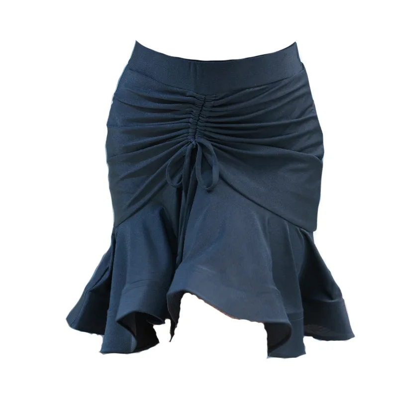 Ruffles Skirts Womens Latin Dance Skirt Ballroom Rumba Samba Tango Wrap Dancewear Costume Stage Performamnce Skirts