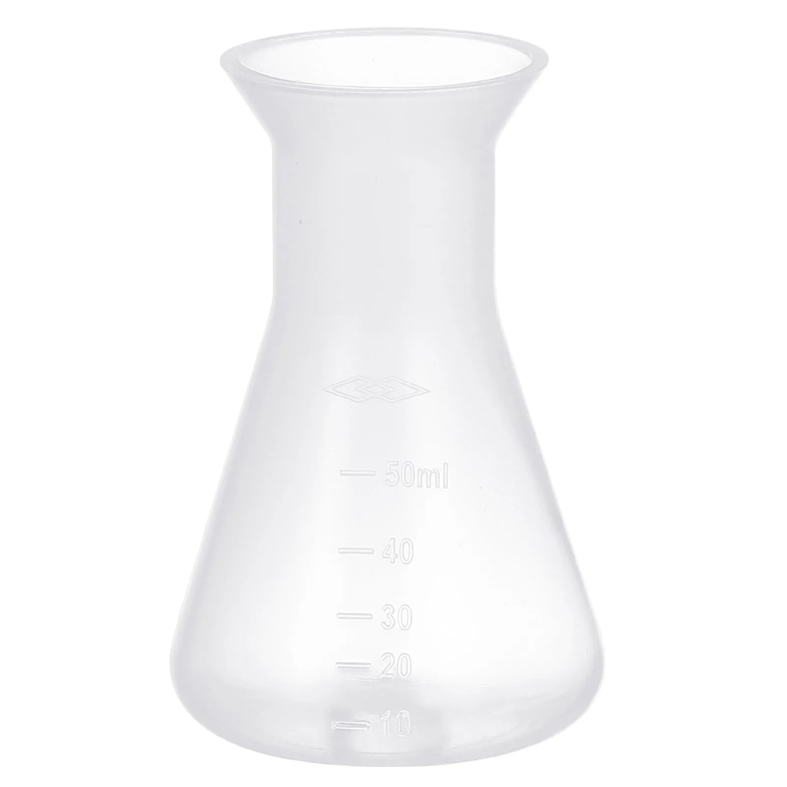 5Pcs Transparent Science Flask Plastic Flask for Laboratory Accurate Scale Line No Bubbles Burrs Chemical Experiment Supply