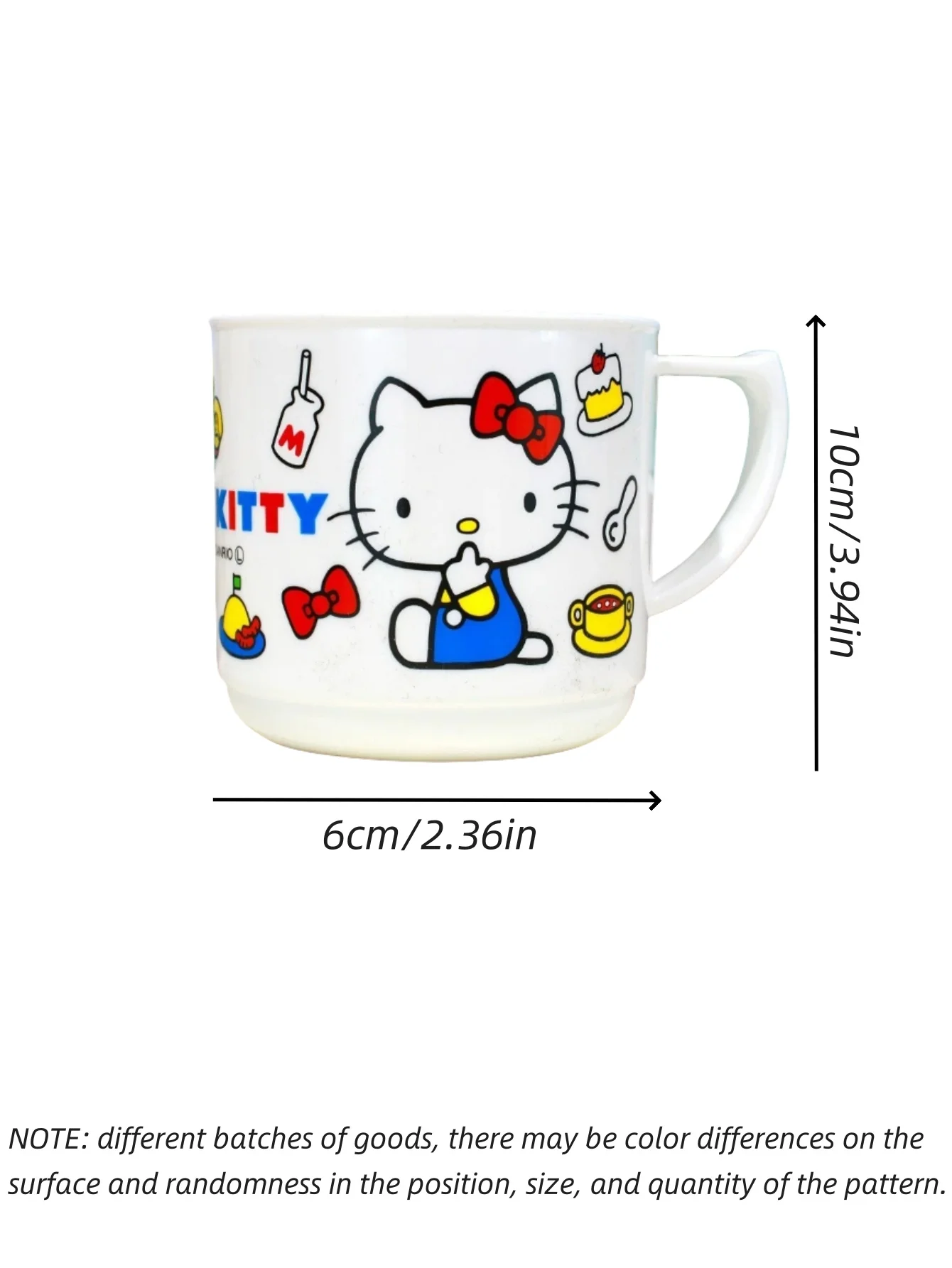 1 pz Sanrio Hello Cute Kitty & Melody Cartoon Tazza da 240 ml con fessura per cannuccia Tazza per lavare e risciacquo per il bagno, i viaggi