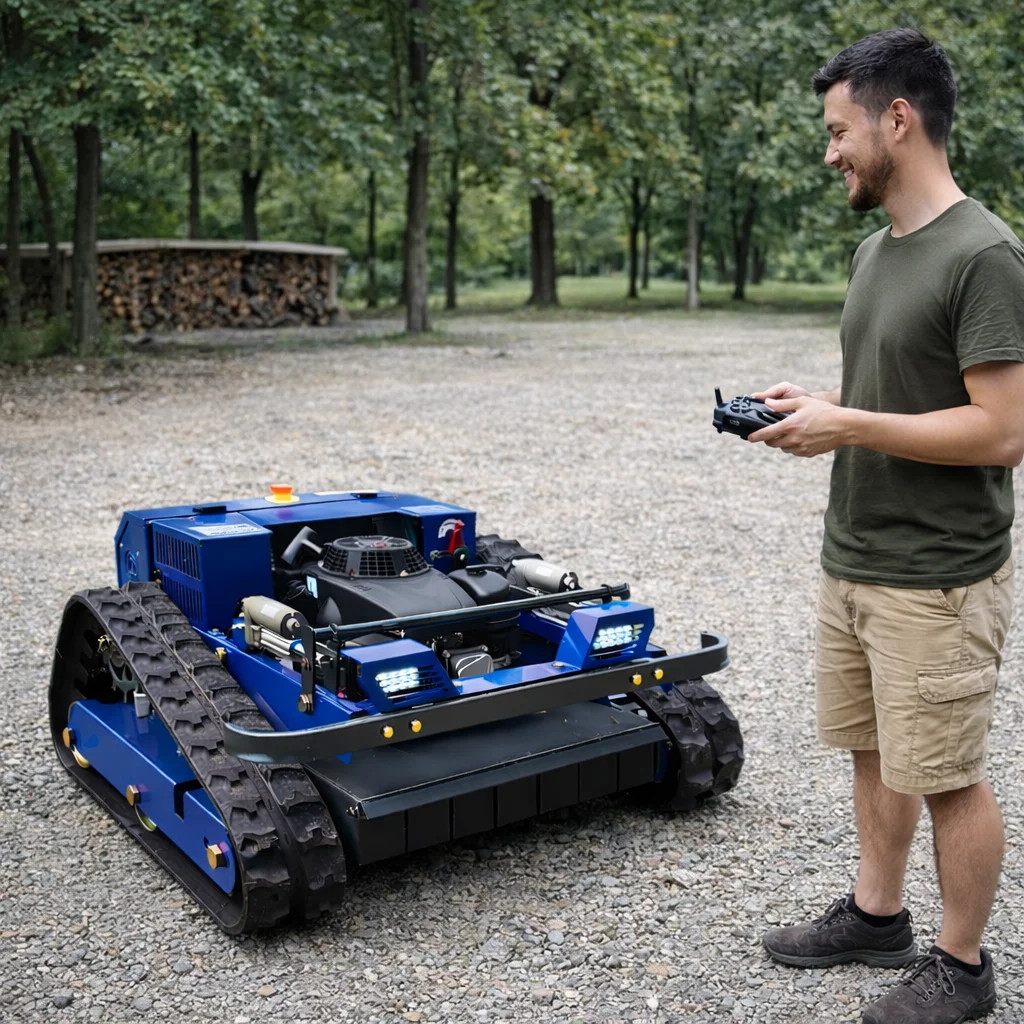 

Индивидуальная гусеничная газонокосилка 550 мм - 4-тактная, промышленного класса, многофункциональная, автоматическая, с дистанционным управлением, для использования на улице