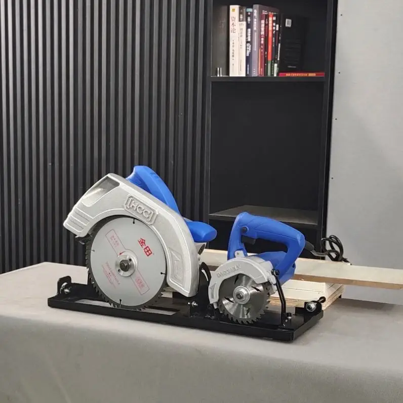 Precision sliding table saw with notched blade 220V multifunctional folding table for woodworking push-shearing operations