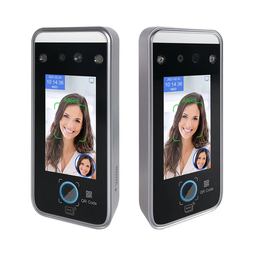 AI Biometric Face Recognition Attendance Machine Iphone NFC Reader Visitor  Scanner Access Control With Cloud Software