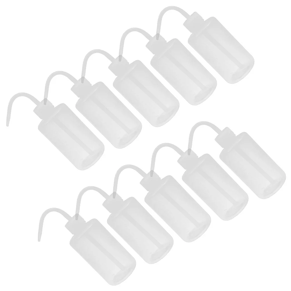 10Pcs Watering Bottle for Plants Flower Squeeze Bottle with Angled Spout Bend Mouth Design Portable Garden Supply for Succulents