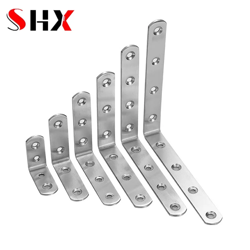 Stainless Steel Angle Code 90 Degree Right Angle Code L-shaped Angle Code Connector Thickened Angle Code L-shaped Bracket