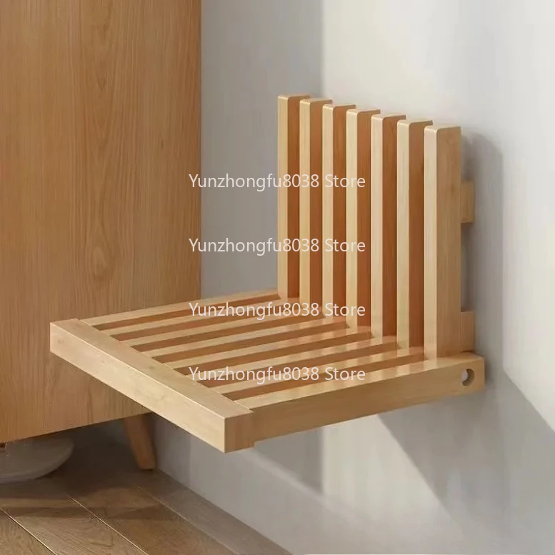 

Wall-mounted Entrance Invisible Wall-mounted Folding Chair