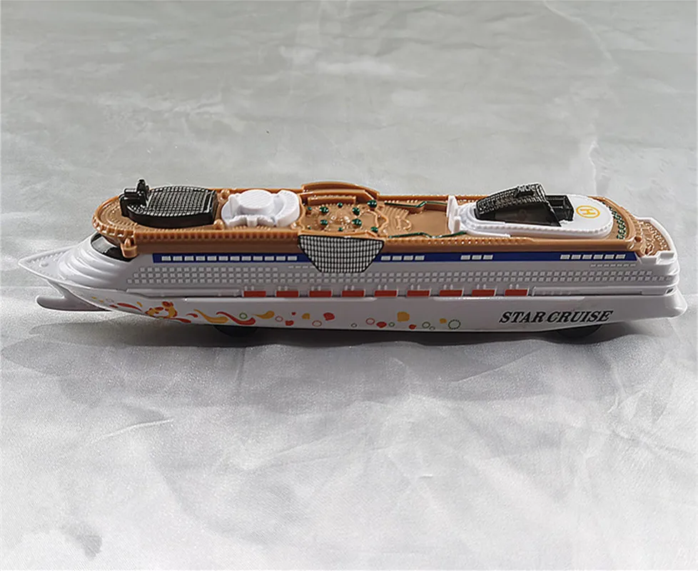 New plastic luxury cruise ship models,simulated sound-light ship toys,original packaging gift boxes,wholesale