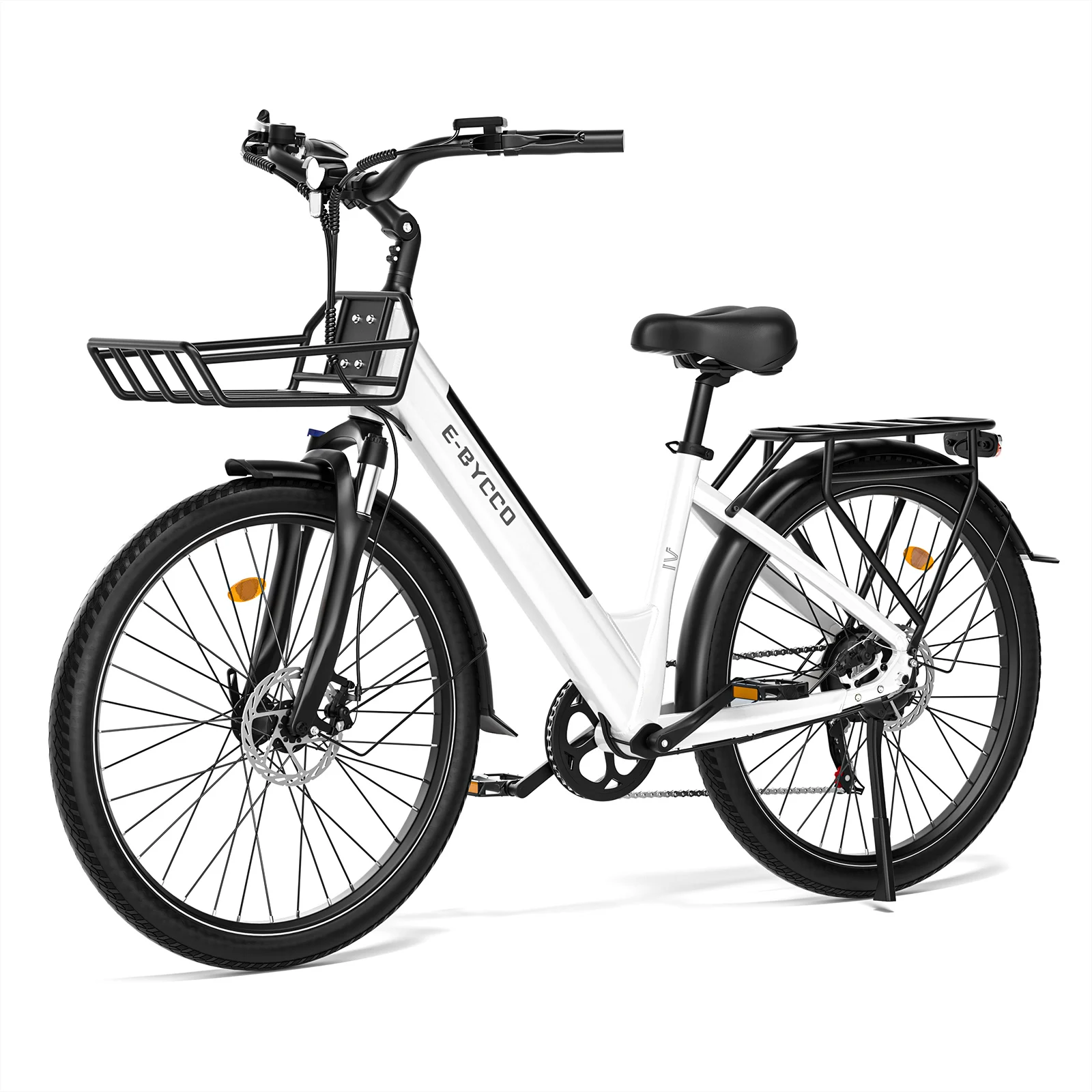 E BYCCO V1 Elektrische fiets 500W 36V15.6Ah Batterij 25KM/H 40-90KM 28''Banden Elektrische fiets Stad Woon-werkverkeer Reizen E-fiets