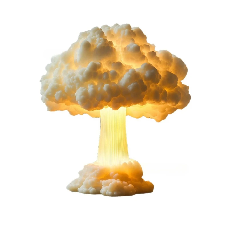 

2025 Unique Design Desk Lamp Modern Light Emitting Diode Mushroom Cloud Bedroom Desk Lamp