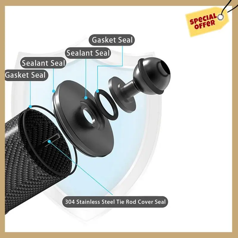 Leak-Proof Anti-Dislodgement High Water Pressure Resistant Double Ball Head Carbon Fiber Buoyant Light Arm Durable