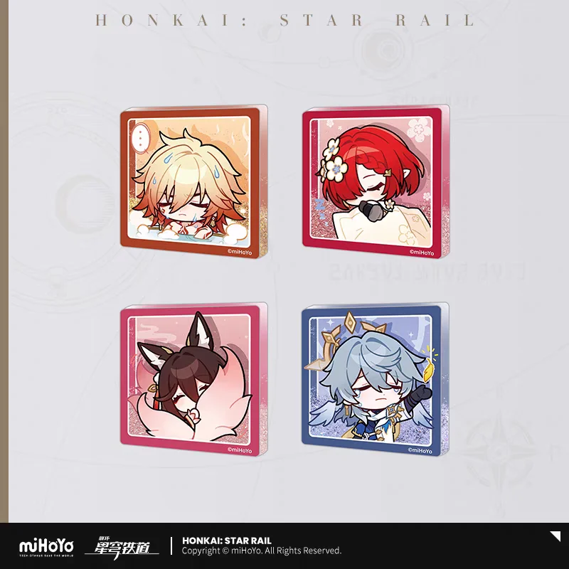 

miHoYo Official Honkai Star Rail POM-POM Exhibition Hall Series Quicksand Fridge Stickers JINGYUAN SHAJIN KAFKA Cosplay Gifts