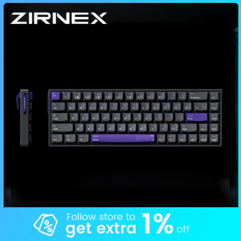 

ZIRNEX HIPER68-ML цельноалюминиевый короткий магнитный переключатель клавиатура проводная RGB-подсветка игровая клавиатура на заказ для ПК геймерские аксессуары