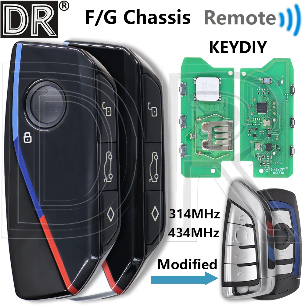 กุญแจรีโมทรถยนต์ Great CAS4+/FEM/BDC BDC2 BDC03 F/G/U Chassis KEYDIY PCB 315/434MHz ID49 สำหรับ BMW G01 G02 G08 G30 G31 G38 1 3 5 7