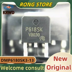 30pcs P618SK  DMP6180 DMP6180SK3 DMP6180SK3-13 TO-252 14A 60V  New and Original