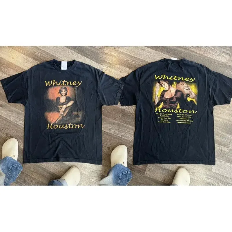 Vintage Whitney Houston Rap Tee Shirt Double Sided