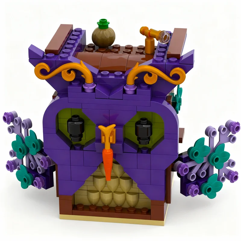 

294pcs MOC Owl Abode Seasonal Halloween Model Building Blocks Construction Toy Christmas Gifts DIY Creative Idea Education Brick