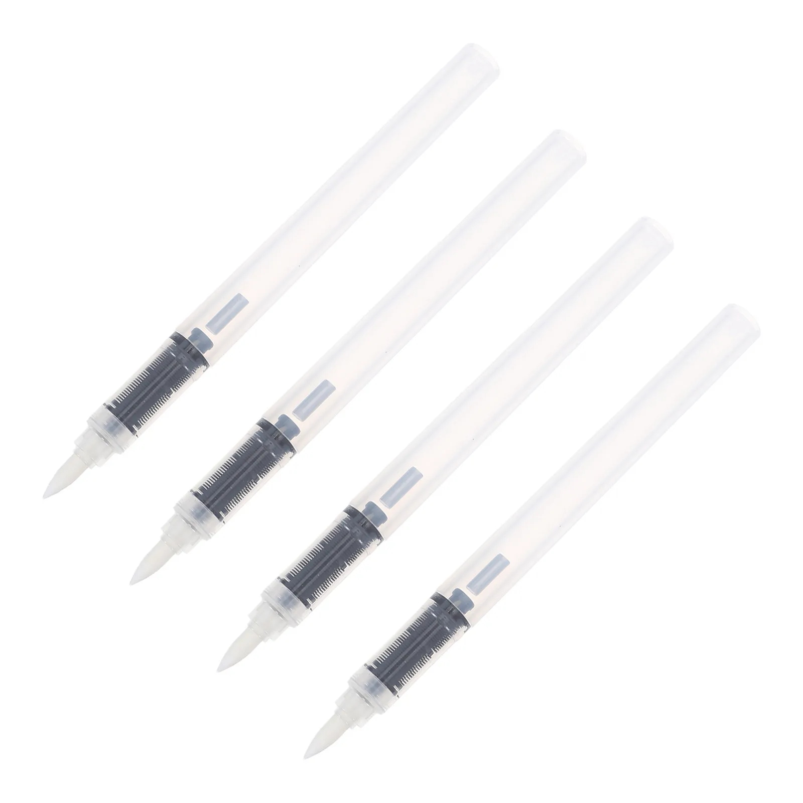 

4Pcs Refillable Paint Pen Empty Marker Tube Clear Ink Flow DIY Color Fillable for Paper Drawing Rock Painting