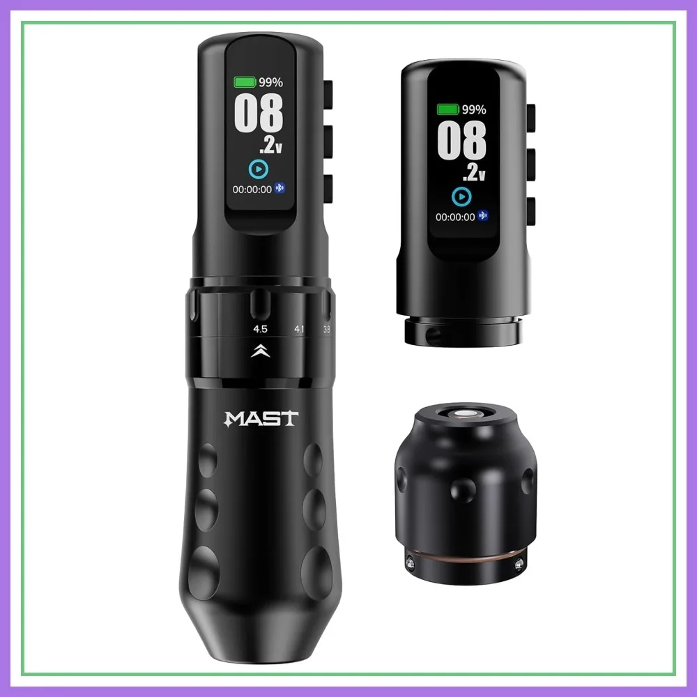 

Wireless Tattoo Pen Machine 2.5-4.5mm Stroke Coreless Motor for Lining Shading Coloring