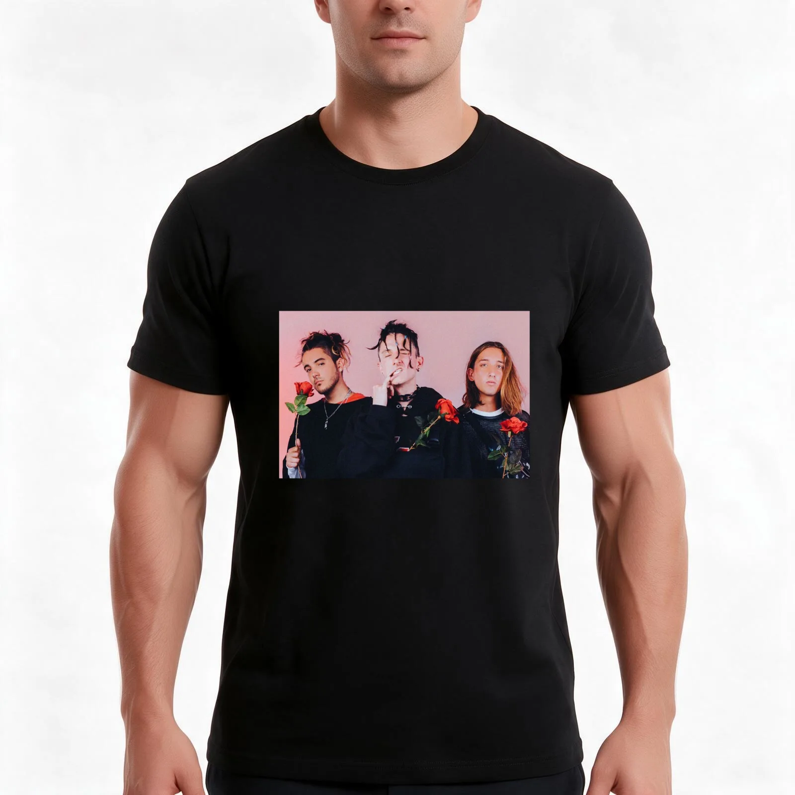 chase atlantic T-Shirt, Summer Casual Cotton Tee, Oversized Streetwear Tops, Vintage Graphic Print, Loose Fit Short Sleeve
