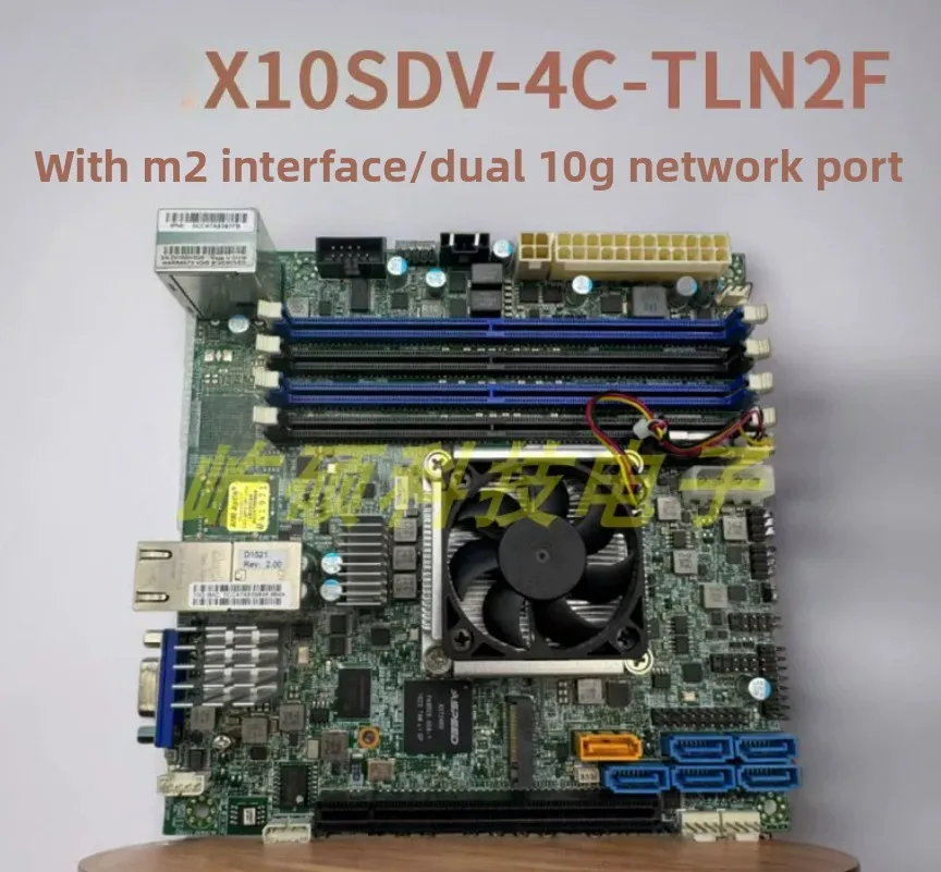X10SDV-4C-TLN2F Mini-ITX Xeon D-1521 4C 8T Dual 10GbE IPMI NAS Server Motherboard