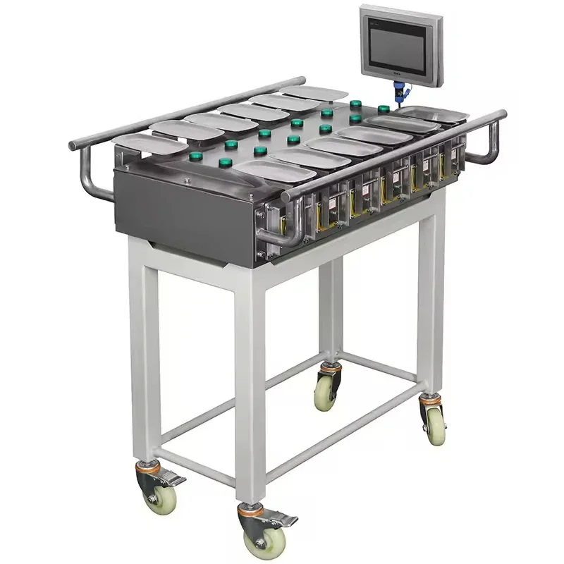 

Multifunctional Desktop Semi Automatic Combination Weighing Scale for Grape Potatoes Frozen Fish Meat Onions Vegetables Fruits