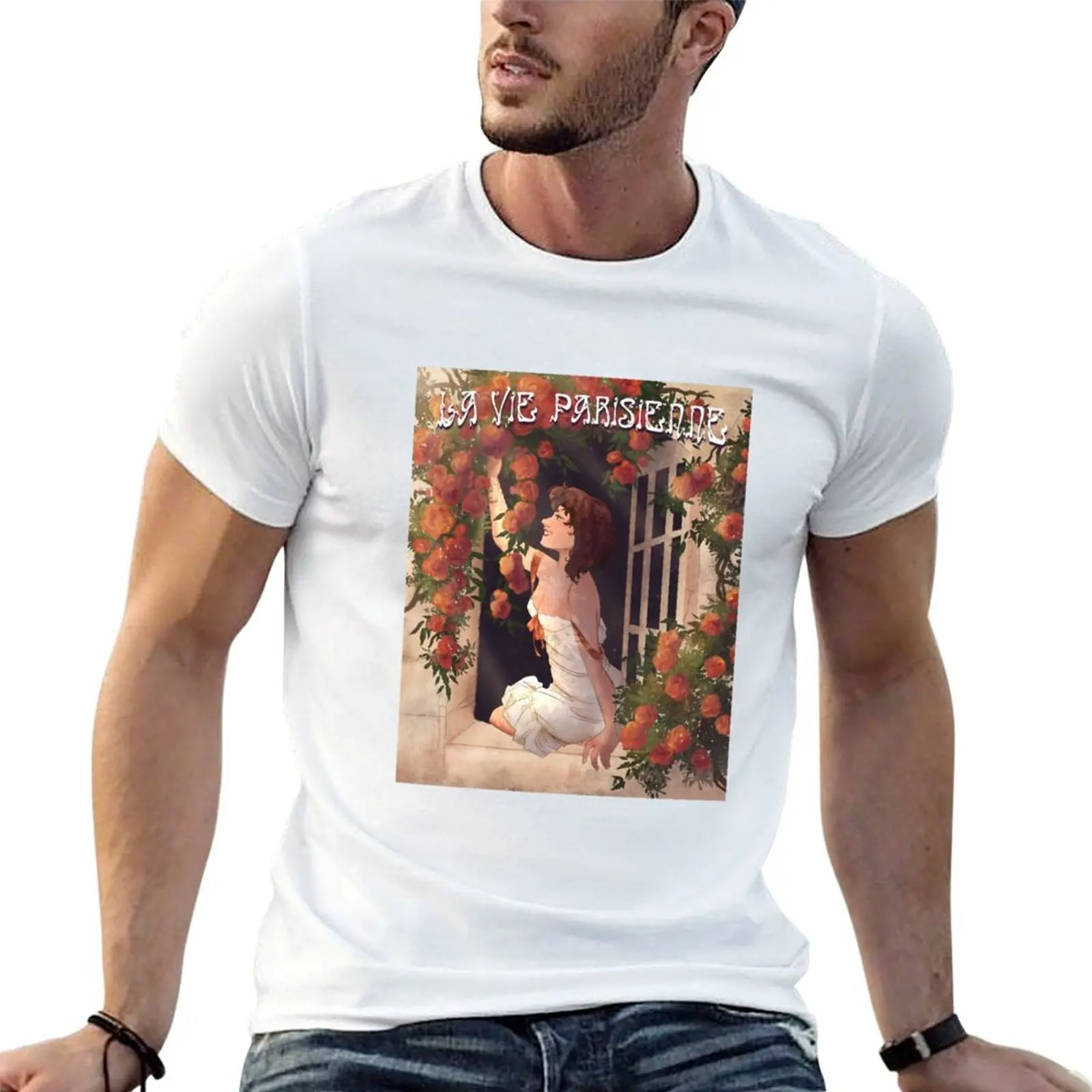 Camiseta La Vie Parisienne para hombre, camisetas de marca de lujo de alta calidad, camisetas de anime, camisetas gráficas de gran tamaño para hombre