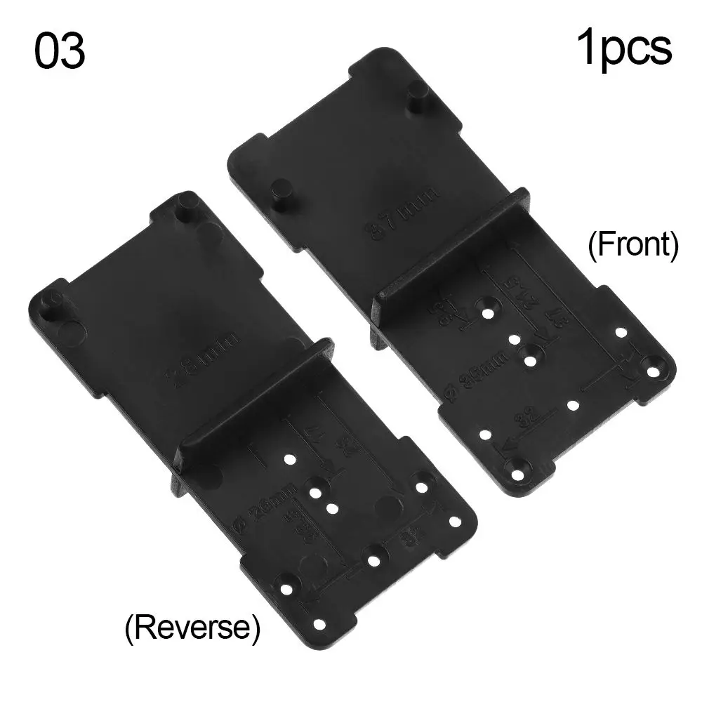 

DIY Template Plastic Woodworking Tools Hinge Hole Drill Cabinets Installation Woodworking Punch Opener Drilling Guide Locator