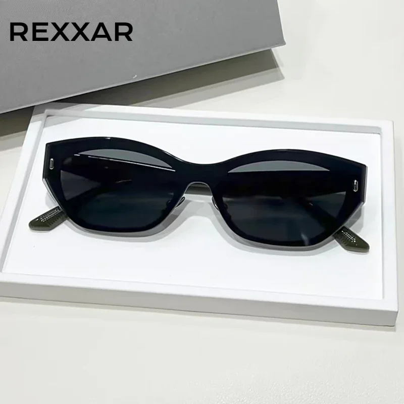 Modische Neue Cat-Eye-Sonnenbrille für Damen, Ovale Brille, Vintage-Marke, Elliptische Quadratische Sonnenbrille für Frauen, Damen-Eyewear
