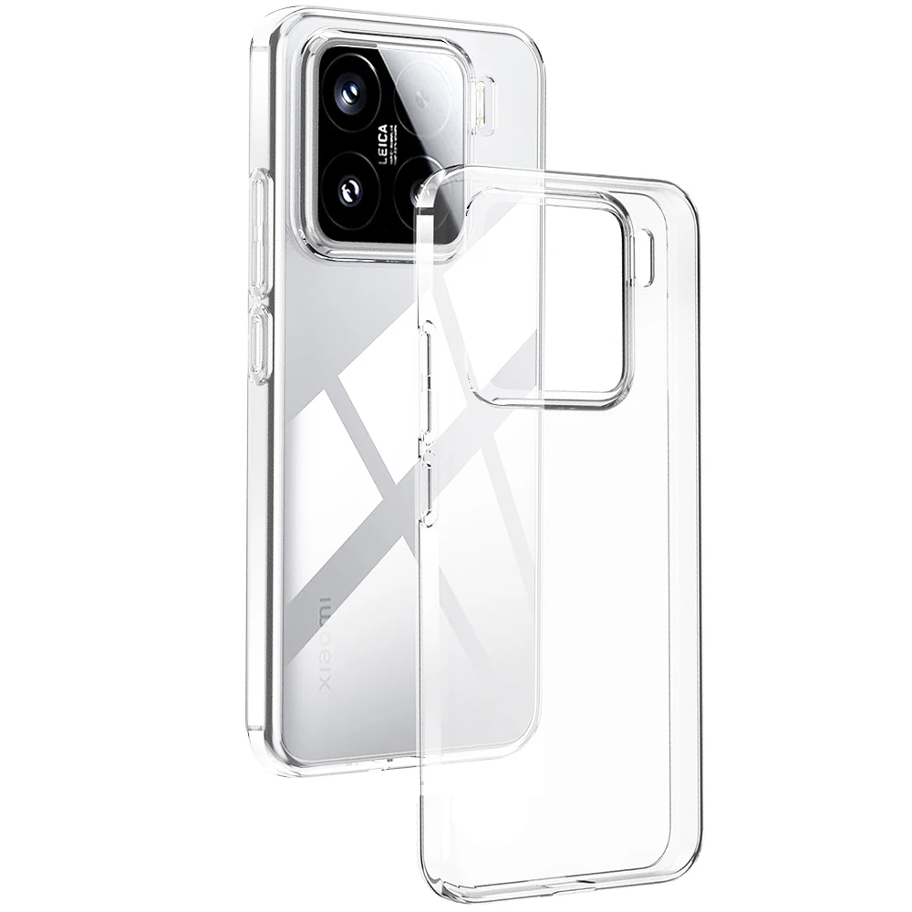 Ultradünne Silikonhülle für Xiaomi Mi 15 Ultra 14 14T 13 13T Pro, klare, weiche Telefon-Rückseite, stoßfeste, transparente Hülle