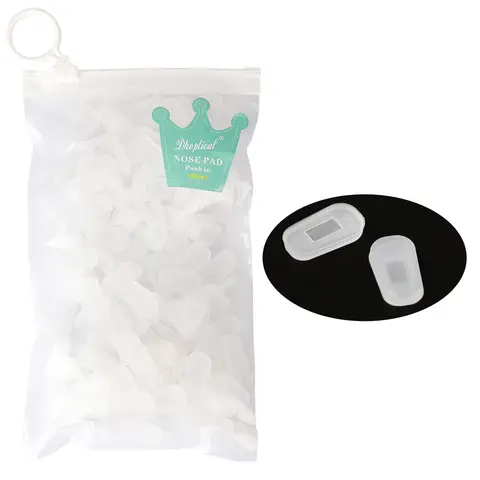 (200개) 안경 코 패드 커버 안경 부품용 실리콘 코트 shoptical의 소프트 푸시